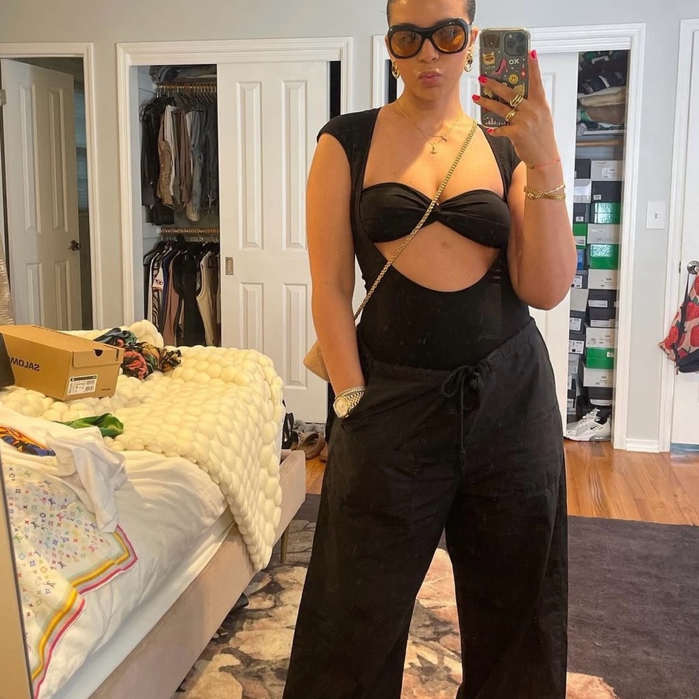 Beaufille Baes Black Bodysuit